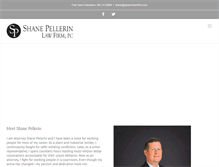 Tablet Screenshot of pellerinlawfirm.com